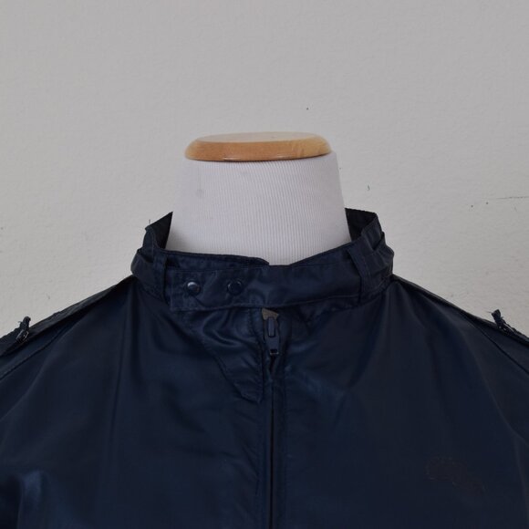 Vintage 70s Navy Nylon Windbreaker size L - Picture 6 of 12